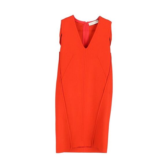 Stella McCartney Sleeveless Dress in Orange Lana Vergine